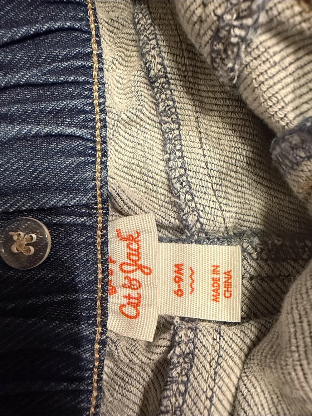 Baby 6/9 month soft denim pants